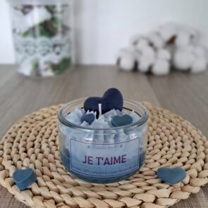 Bougie gourmande thème amour